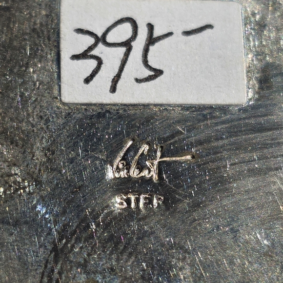 Hallmarked Sterling Silver Lapis Lazuli Vincent Gulino Large Pendant 26.9grams - Picture 8 of 11